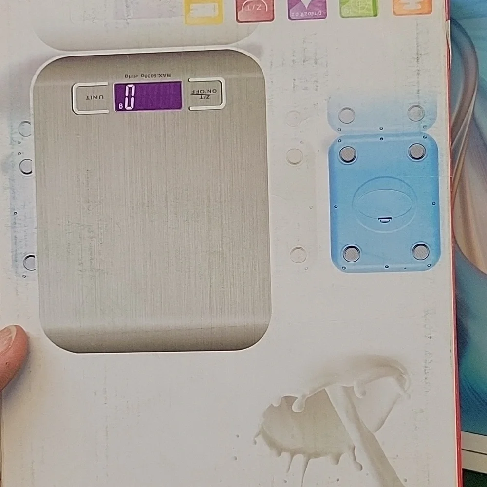 MEIBUTYUP Kitchen Scale Digital Stainless Steel Accurate Weight for Weighing Use